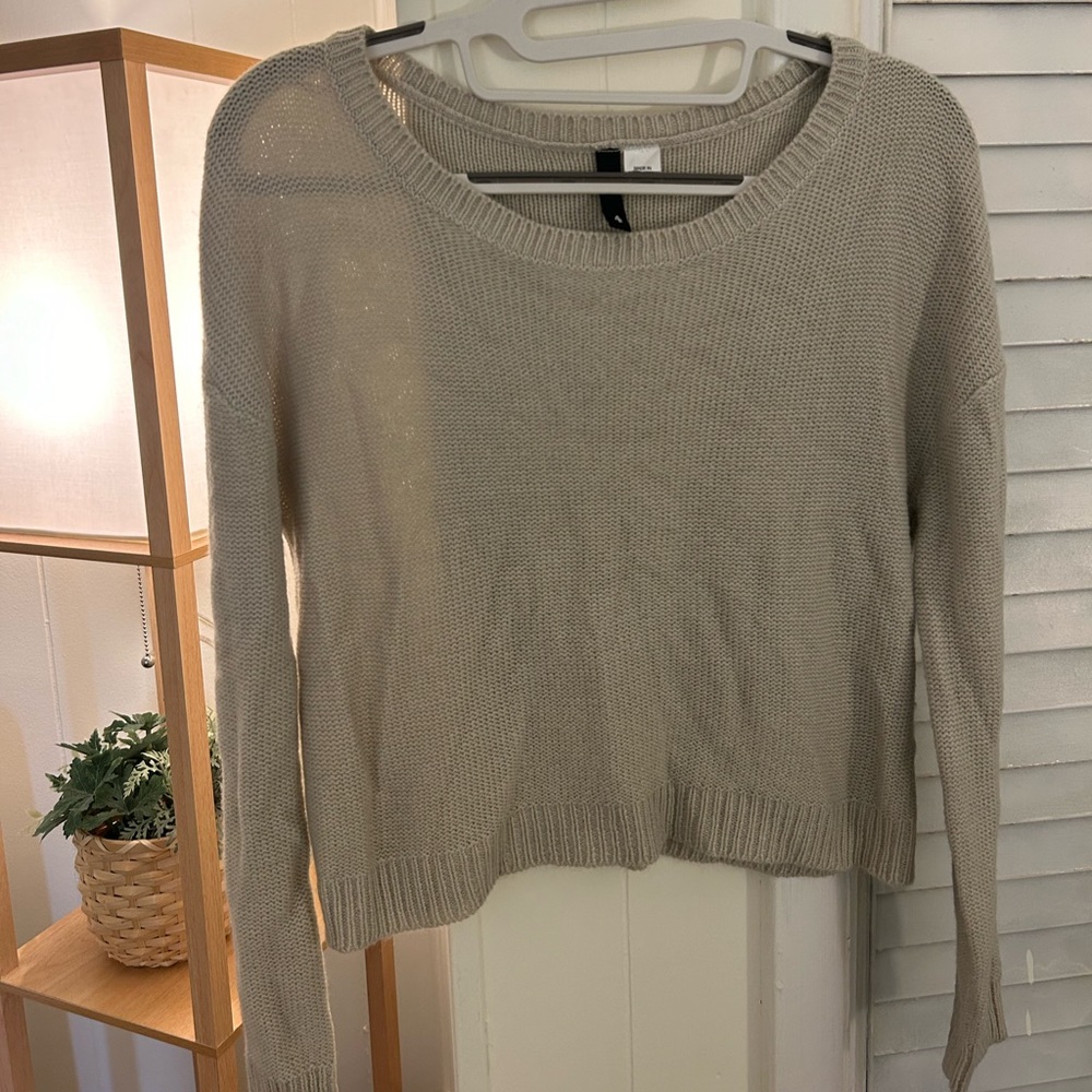 Gray/cream Sweater H&M